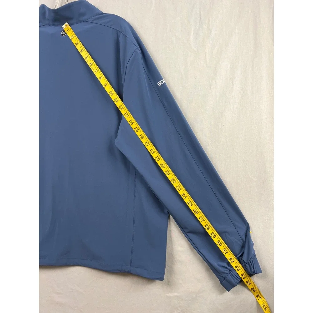 Peter Millar Crown Crafted Jacket Men XXL Blue Performance Full Zip Co Logo